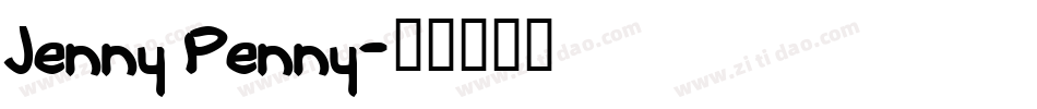 Jenny Penny字体转换